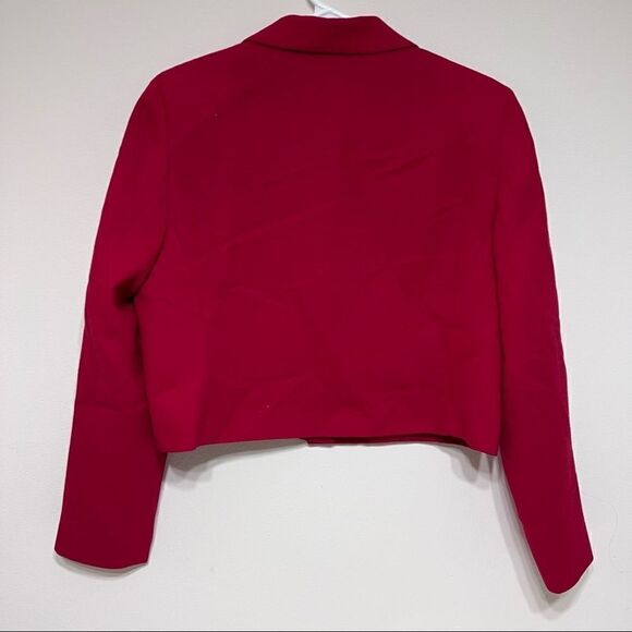 Pendleton Red Virgin Wool Petite Blazer 10 Women vintage - Picture 5 of 9